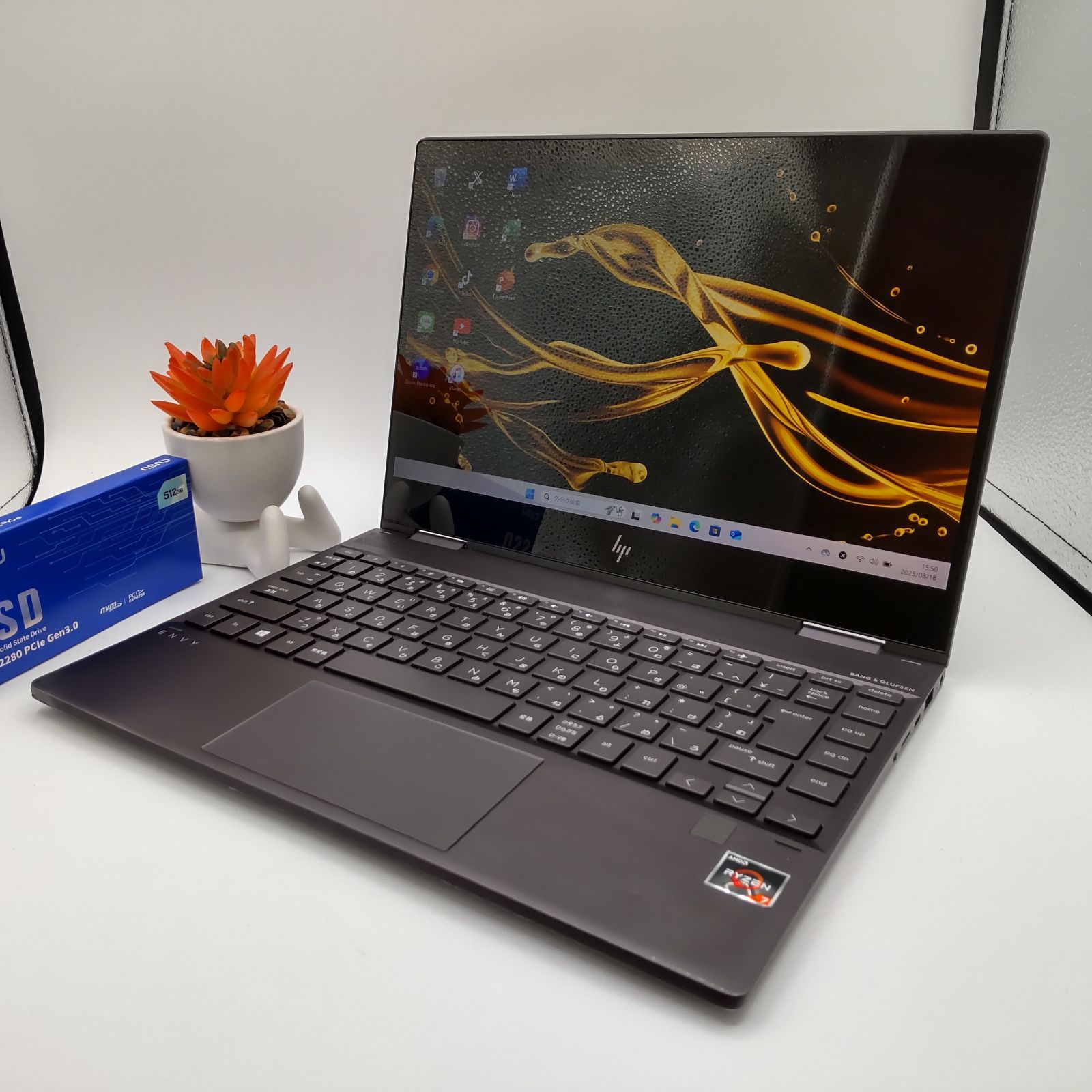 ★新品バッテリー★ HP Envy x360 Ryzen7 16GB 512GB ☆新品バッテリー☆ HP Envy x360 Ryzen7 16GB 512GB ☆純正新品