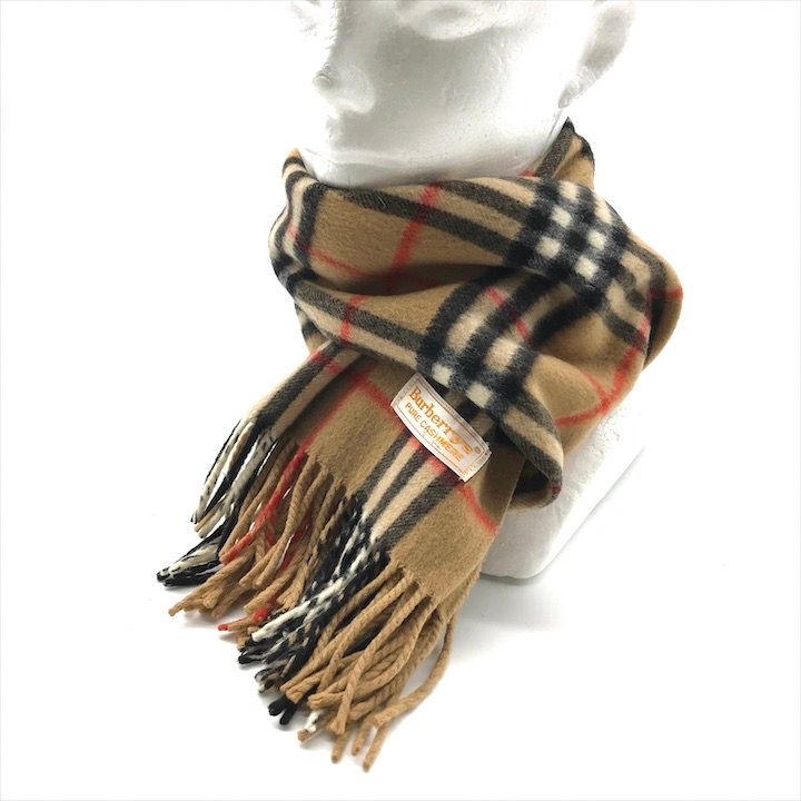 展示品 Burberrys バーバリーズ ノバチェック柄 カシミヤ マフラー ブラウン ブランド ファッション 小物 m14506 BURBERRY - 展示品 Burberrys バーバリーズ ノバチェック柄 カシミヤ