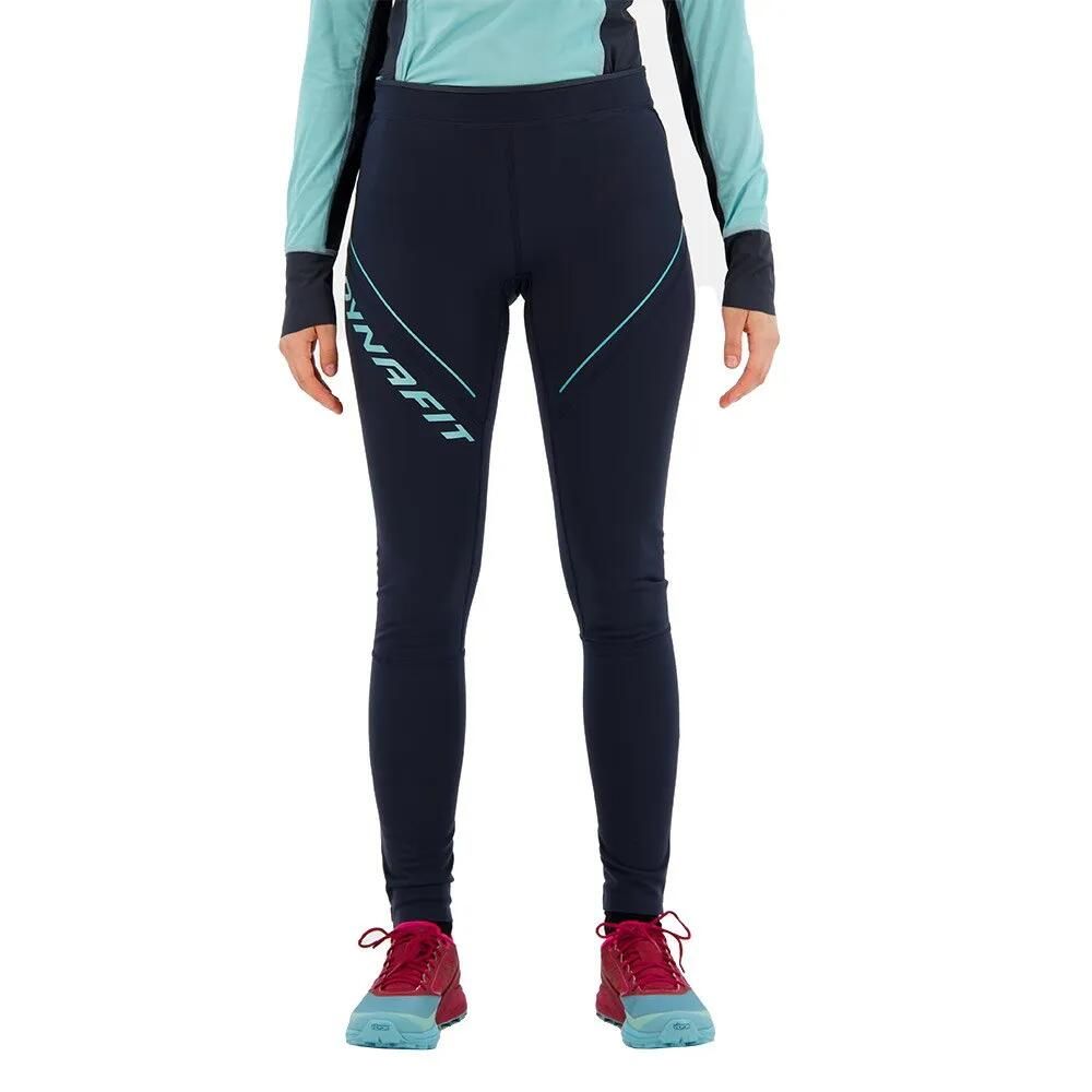お取り寄せ ２～４週間で発送 ディナフィット ウィンター ランニング レギンス レディース Blueberry Marine Blue t DYNAFIT Winter Running leggings t