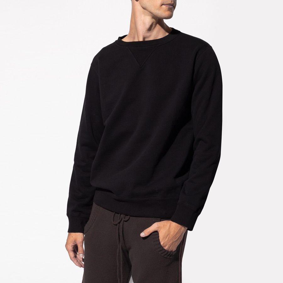 【Maison Margiela】4ステッチ スウェット Maison Margiela Bordeaux Four-Stitch Crewneck Wool Blend