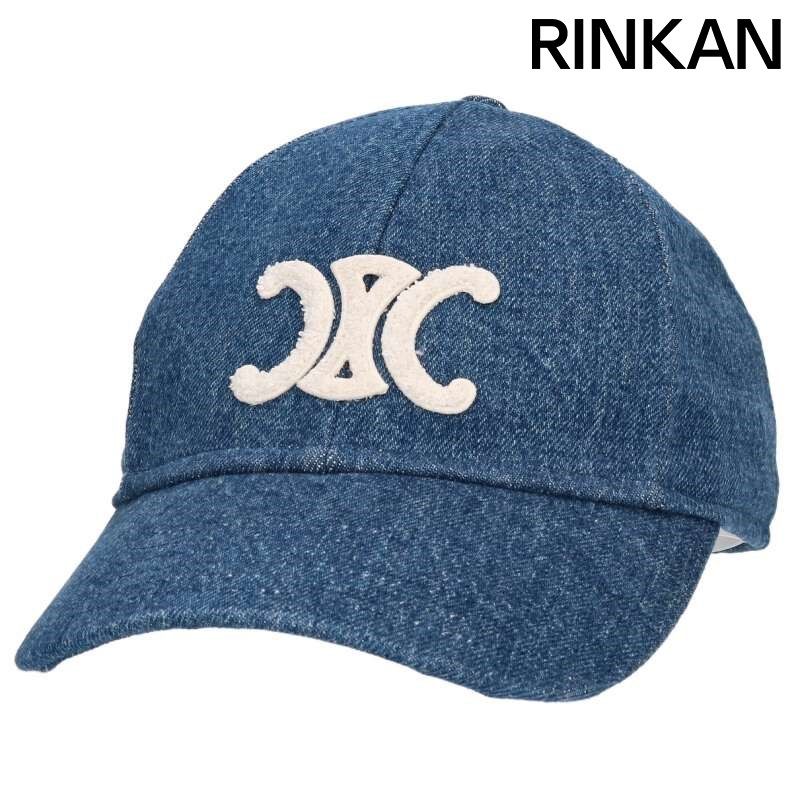セリーヌ 2AUT4930F トリオンフデニムベースボールキャップ帽子 メンズ S