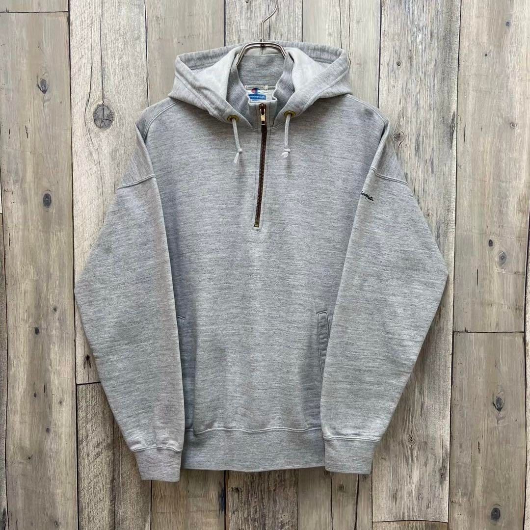 Champion 90s チャンピオン 後付け フード スウェット パーカー L