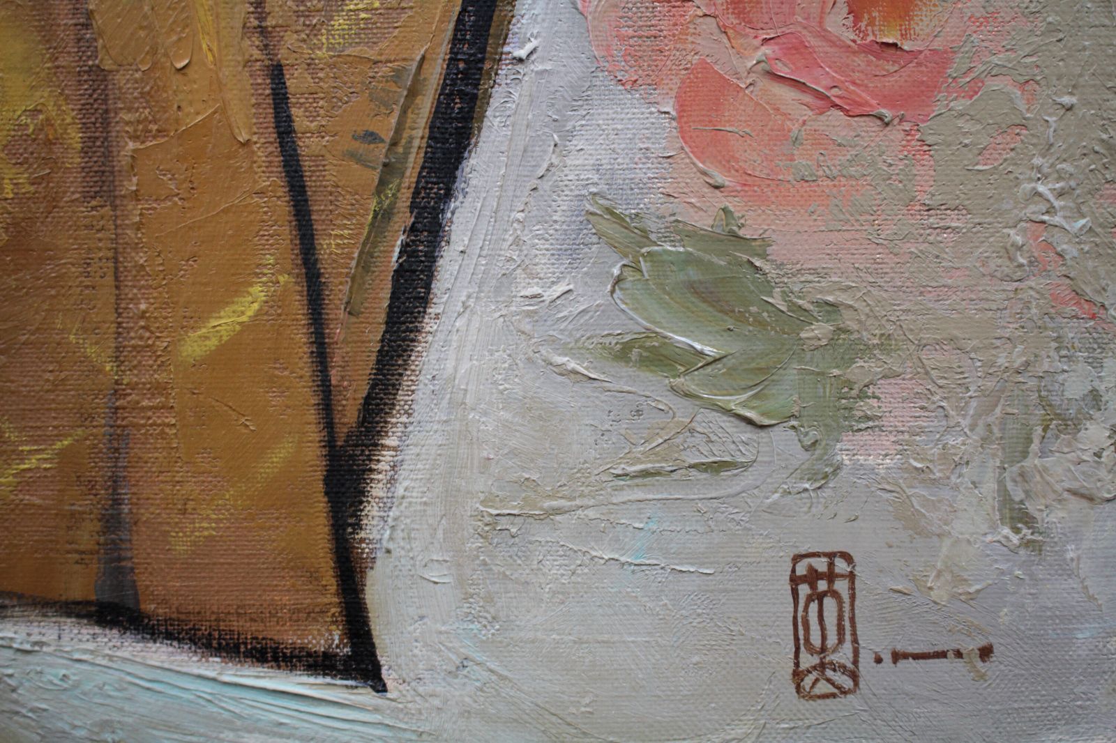 能 英樹（花房英樹）『石橋』油彩画【真作保証】 絵画 能 英樹（花房英樹） 『石橋』 油彩画 - 北海道画廊