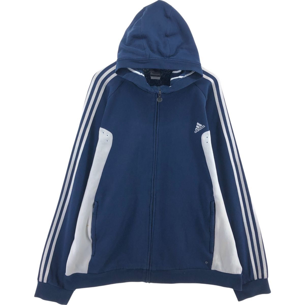 古着 00年代 アディダス adidas スウェットフルジップパーカー レディースM相当 /eaa493919 00s アディダス スウェット ジップパーカー フーディー 刺繍 y2k 古着