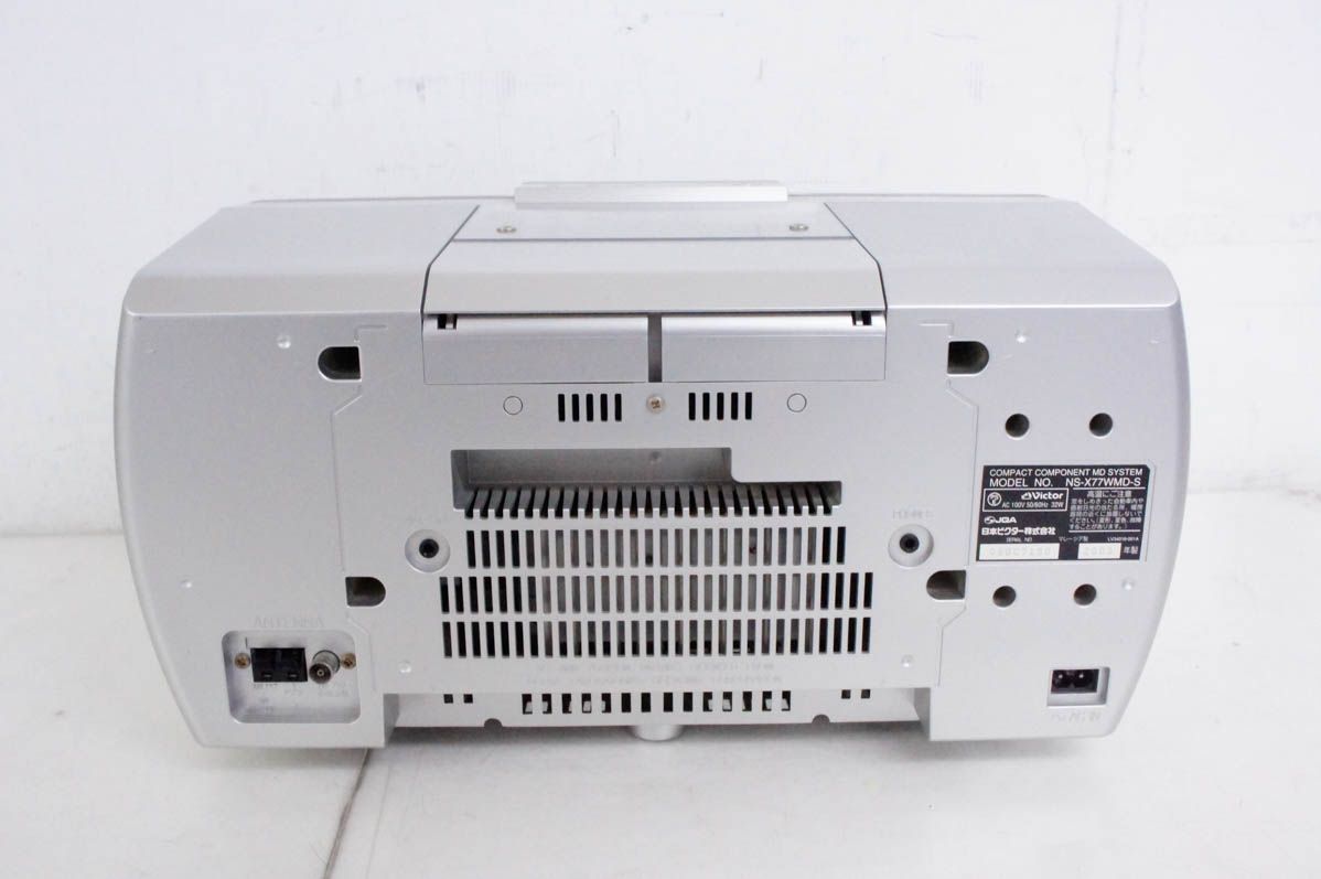 ビクター コンパクトコンポーネントMDシステム NS-X77WMD 動作品 Amazon | Victor ビクター JVC NS-X77WMD-S シルバー コンパクト