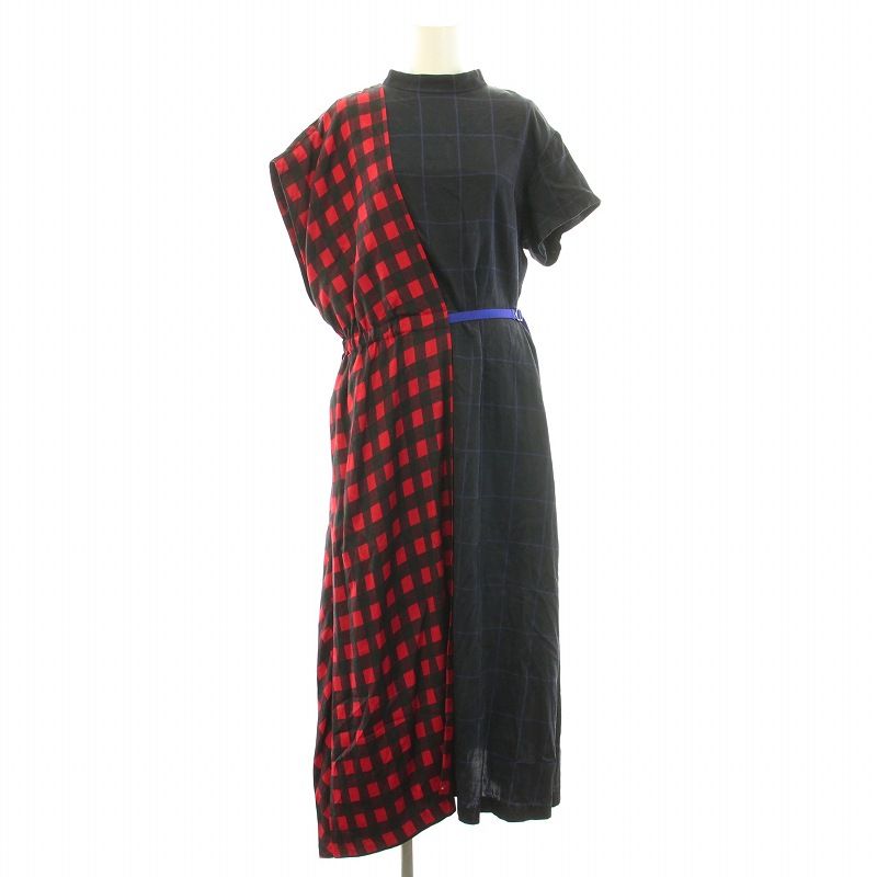 トーガ プルラ TOGA PULLA CHECK PRINT DRESS チェックプリントドレス  