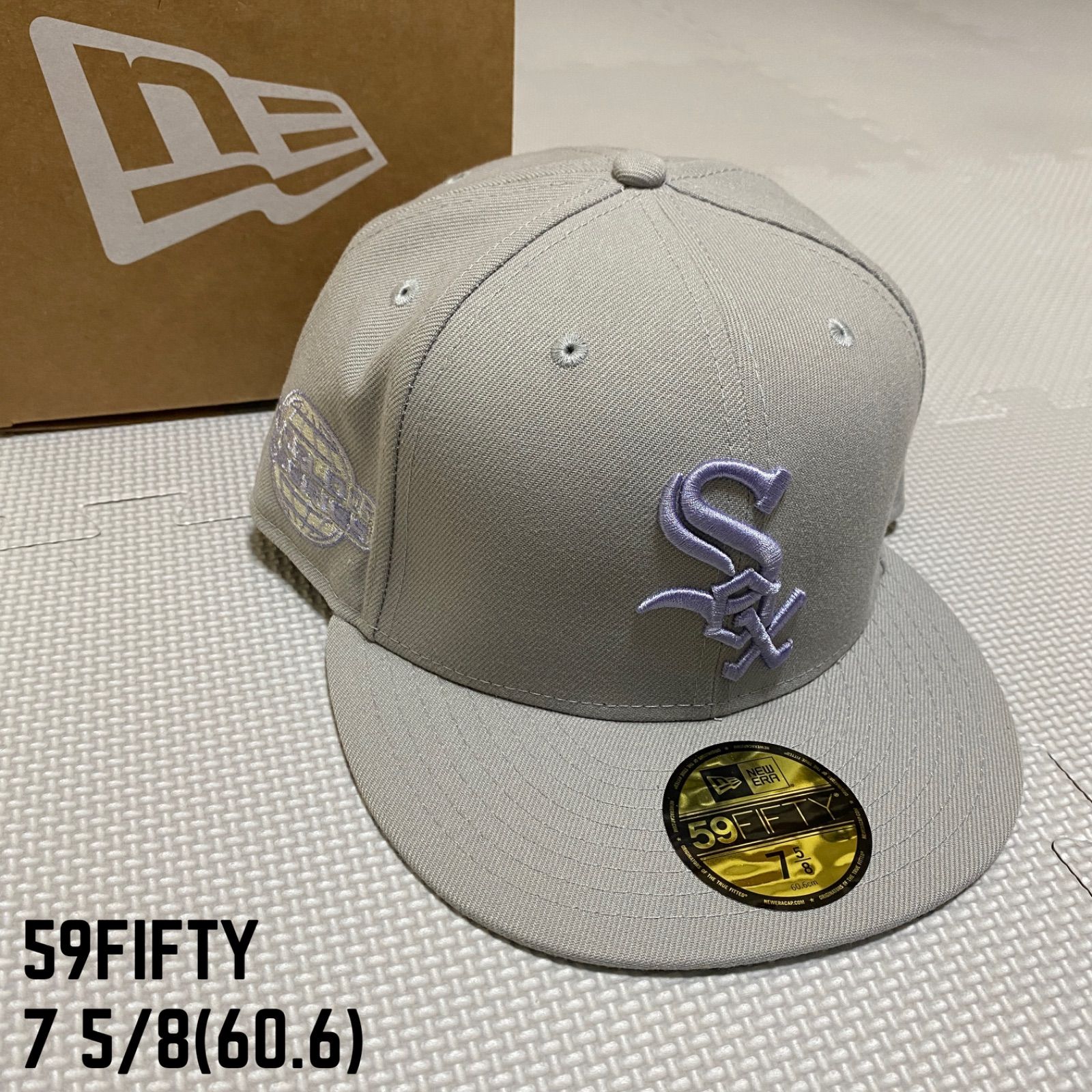 在庫あ格安newera 海外限定 別注 ホワイトソックス 7 5/8 キャップ