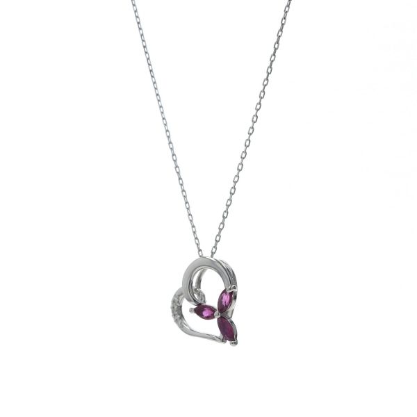 ptプラチナハート　ネックレス ティファニーTIFFANY&Co. プラチナ ダイヤ オープンハート