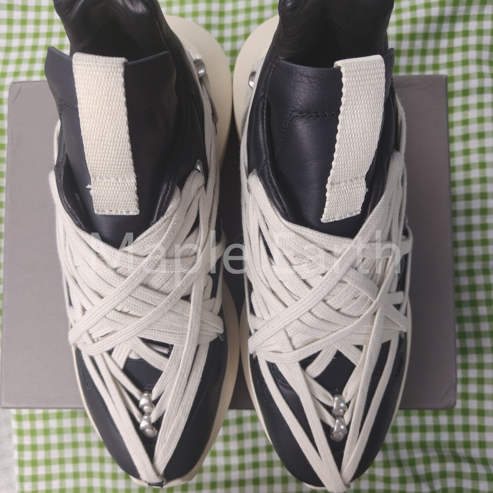 Rick Owens MEGALACED GETH RUNNER 'Black Pearl' スニーカー Rick Owens MEGALACED GETH RUNNER 'Black Pearl' スニーカー
