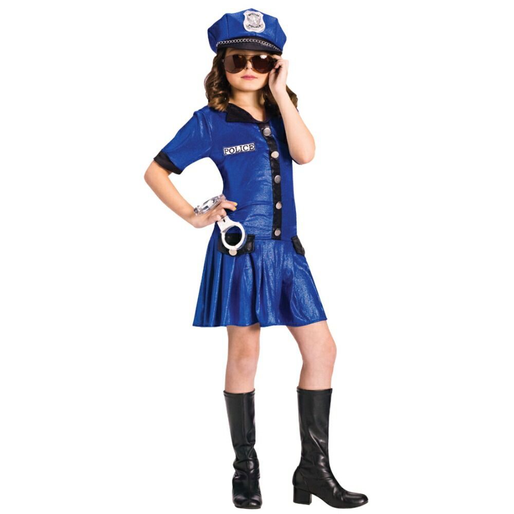 ポリス・ガール　衣装、コスチューム M　子供女性用　コスプレ