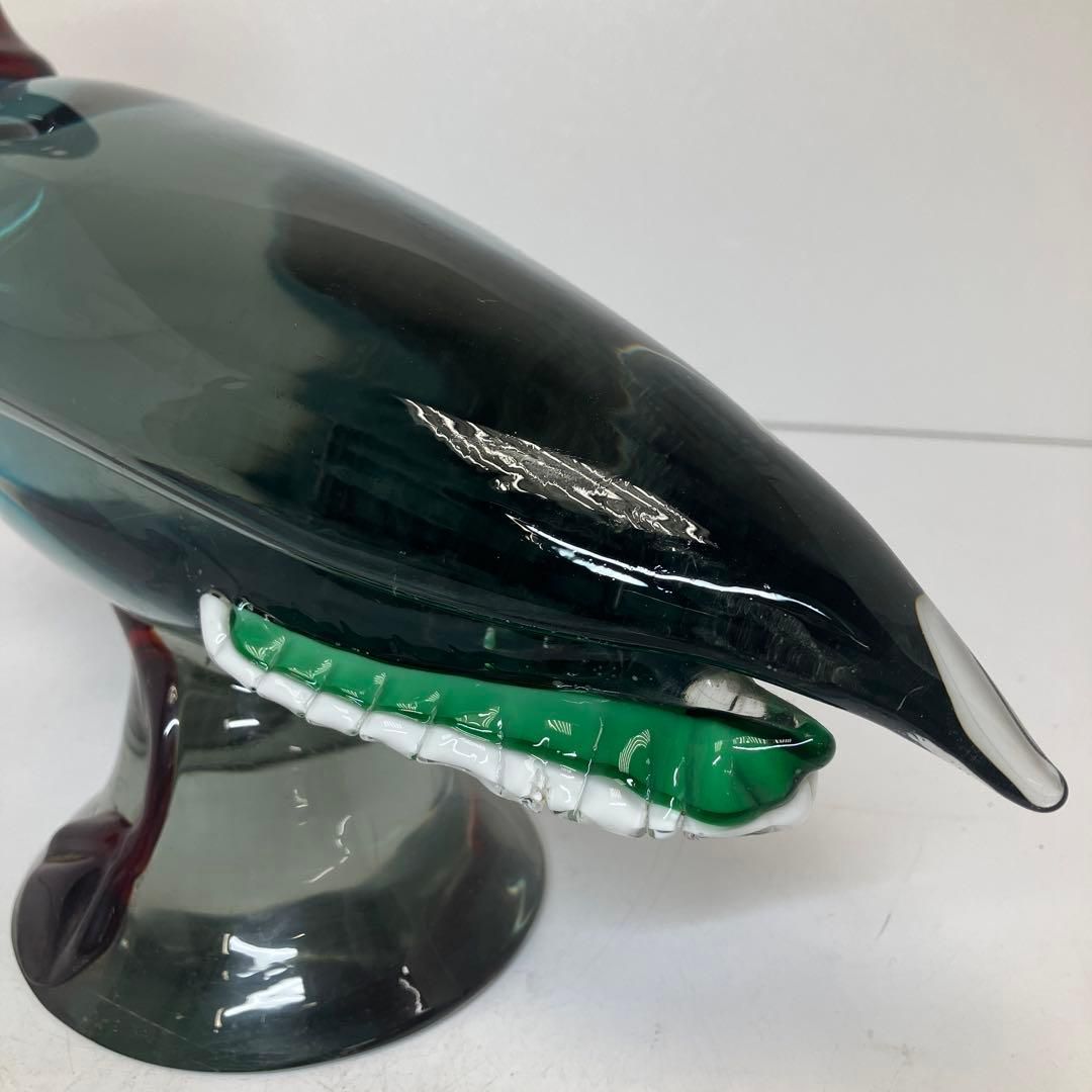 ムラノガラス　アヒル特大置物 5236g 東H6-0131① ムラノガラス アヒル特大置物 5236g 東H6-0131① - メルカリ