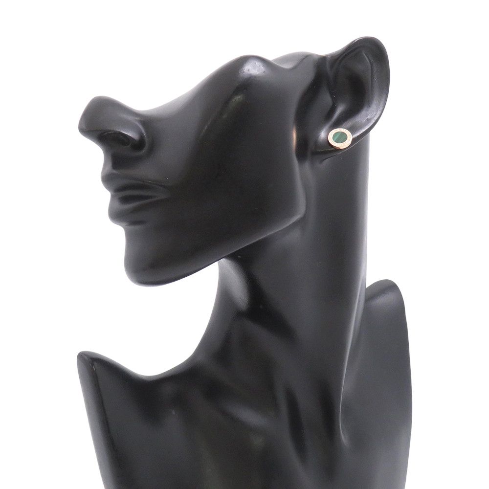 ブルガリ ピアス ブルガリ・ブルガリ イヤリング マラカイト K18PG  