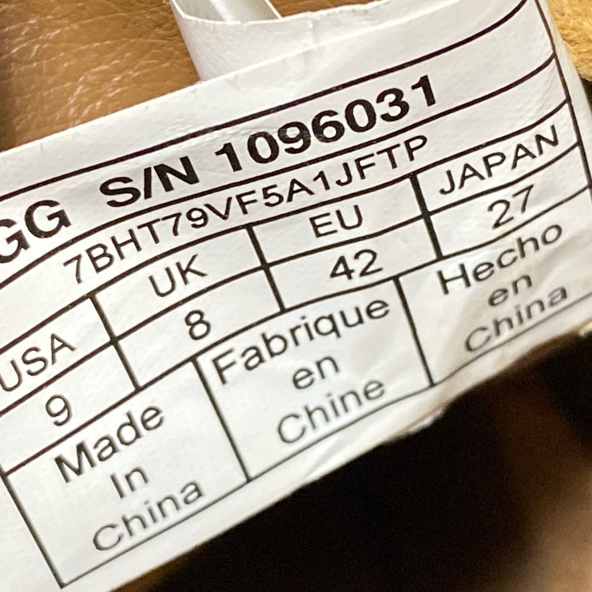  UGG アグ ショートブーツ 27 メンズ - 1096031 ライトブラウン その他 ブーツ 革靴