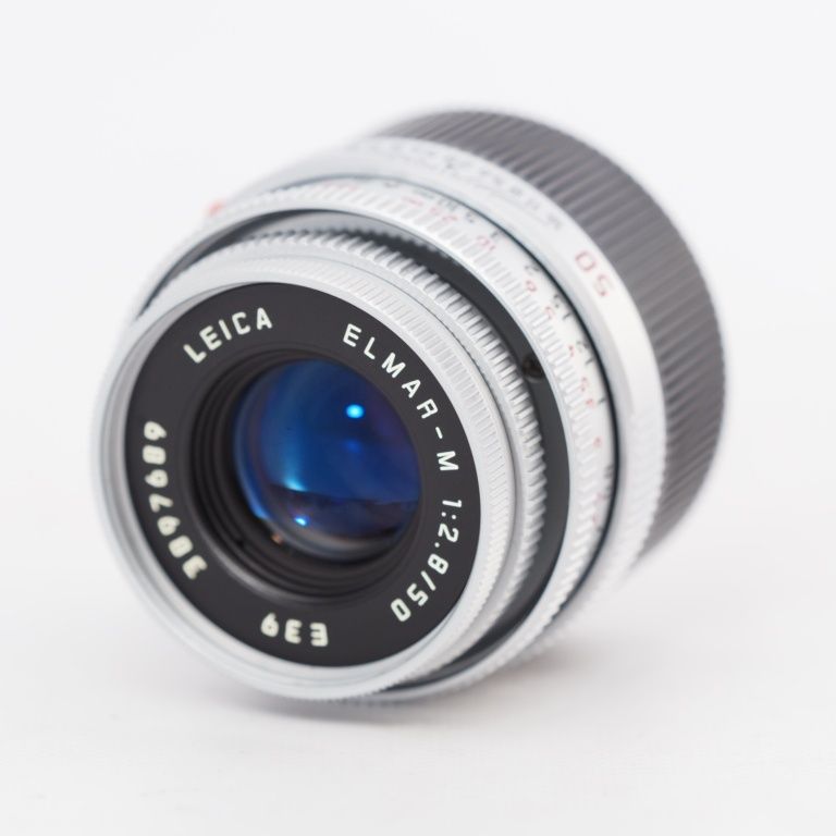 Leica ELMAR-M 50mm F/2.8 E39 Lens In シルバー エルマーM ライカ M