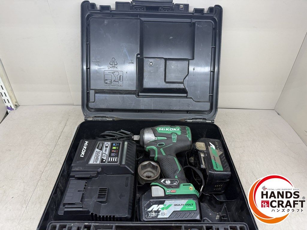 ♪ ハイコーキ HiKOKI WR18DBDL2 インパクトレンチ バッテリー×2個 充電器付
