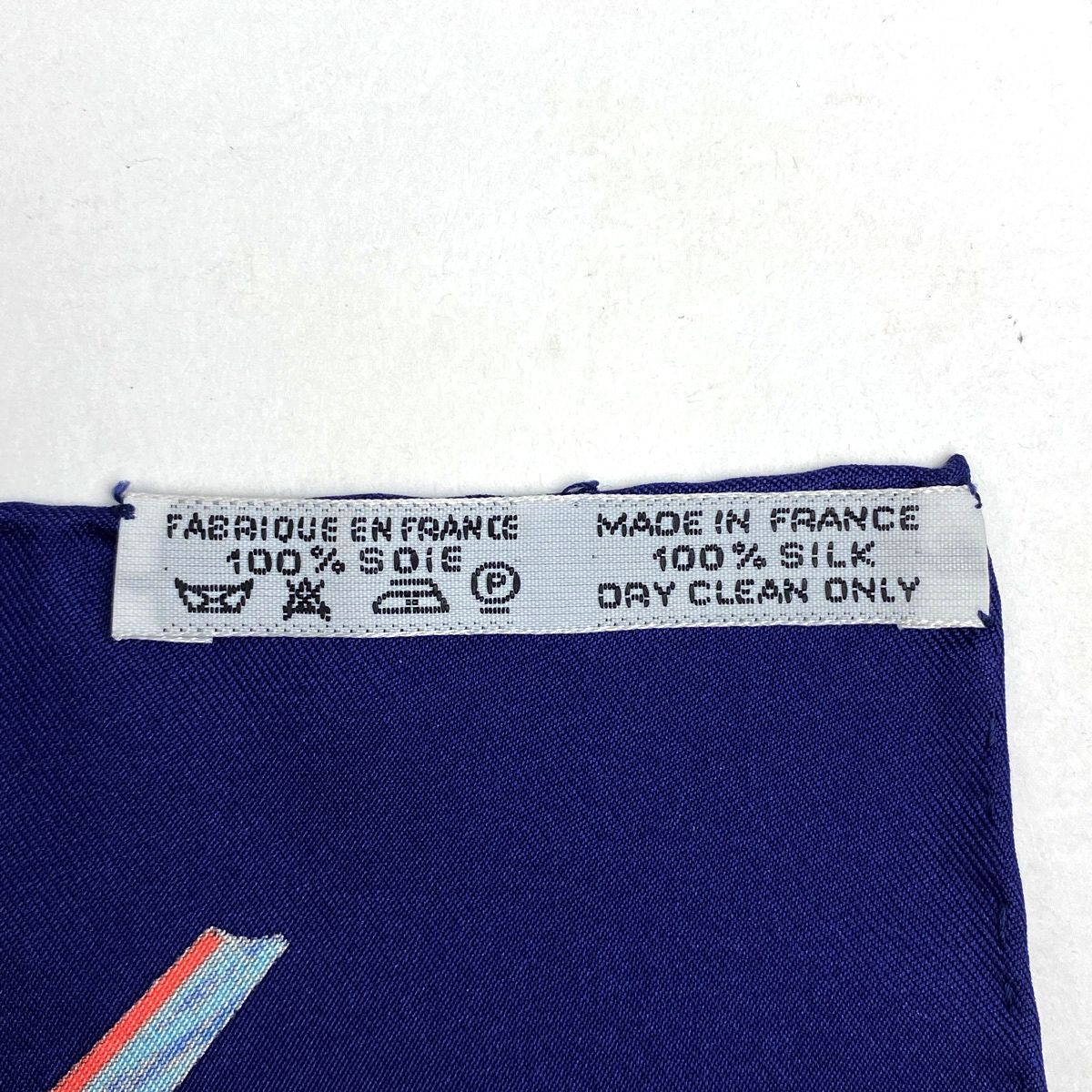 エルメス HERMES カレ 90 Nouvelle Coledonie ニューカレドニア スカーフ シルク ネイビー マルチ レディース