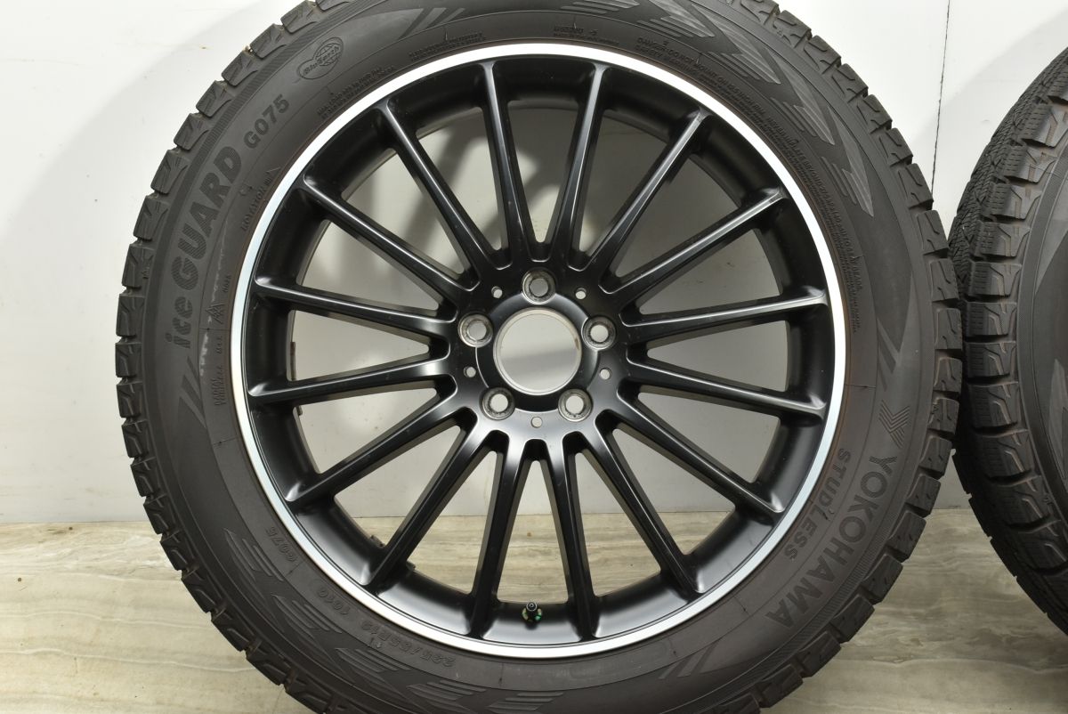 235/55R19 ベンツ GLC X245 バリ溝 スタッドレスセット 美品 美品 バリ溝】WSP ITALY 19in 8J +38 PCD112 ヨコハマ アイス