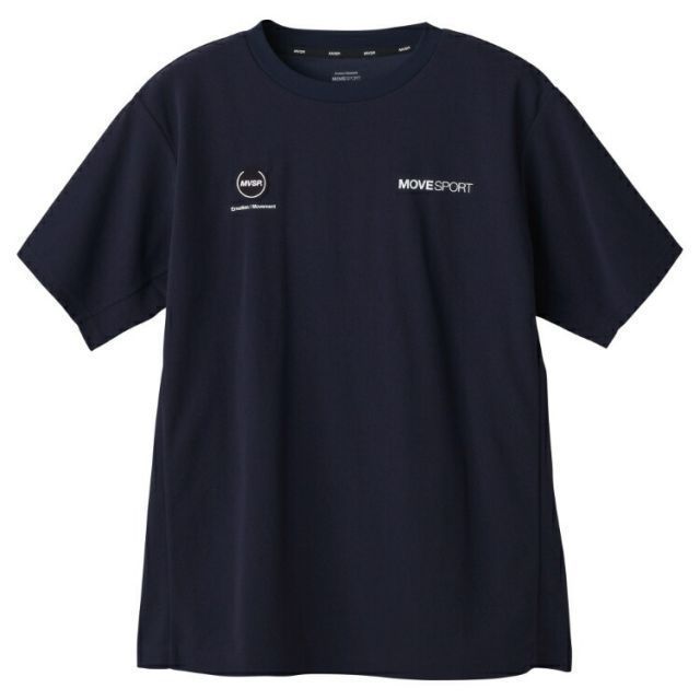 DESCENTE デサント EXcDRY 表パイル バックロゴ ショートスリーブシャツ ネイビー Mサイズ DMMVJA53 NV | スポーツ 服 衣類 機能性 ショートスリーブ トップス 半袖 シャツ ストレッチ性 快適 素材 パ