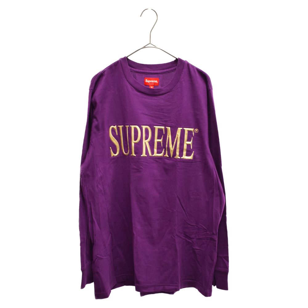 SUPREME (シュプリーム) 16AW Gold Logo L/S Tee ゴールドロゴ ロング 