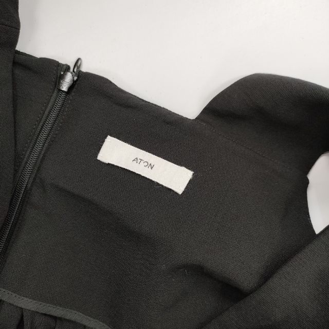 ATON OPAGNW0809 TECHNO WOOL オーバーオール 定価75900円 オールインワン サロペット ブラック レディース エイトン 5-0906T∞ FORTGASGNV_COM_BR