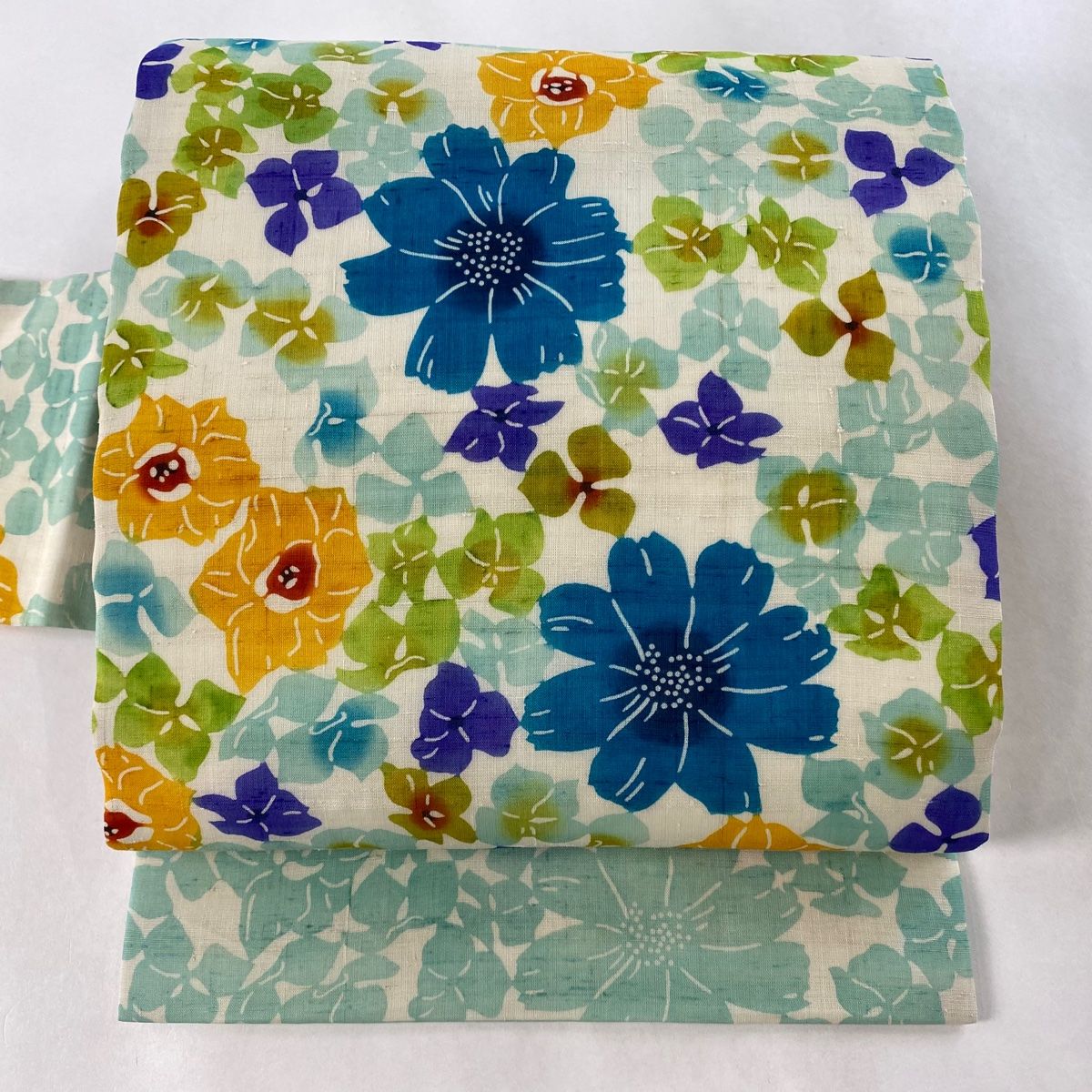 名古屋帯 美品 逸品 麻 【中古】（名古屋帯 美品 逸品 昔話 一寸法師  