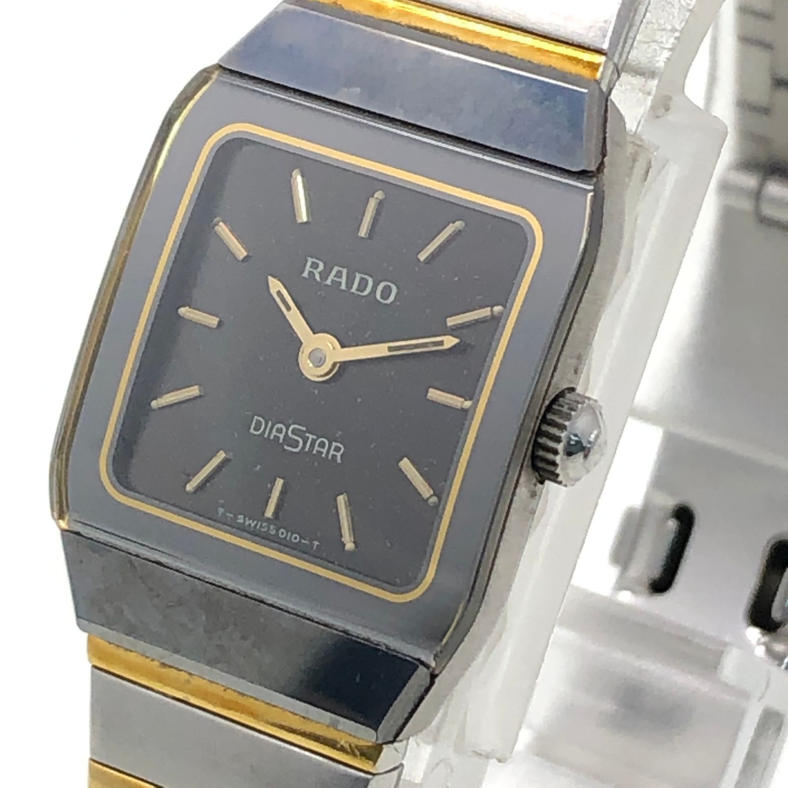 RADO ラドー ダイヤスター 204.0268.3 レディース 腕時計 黒文字盤