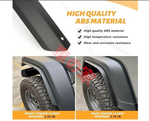ロント-リアフェンダーフ 2020-2025 Jeep Wrangler