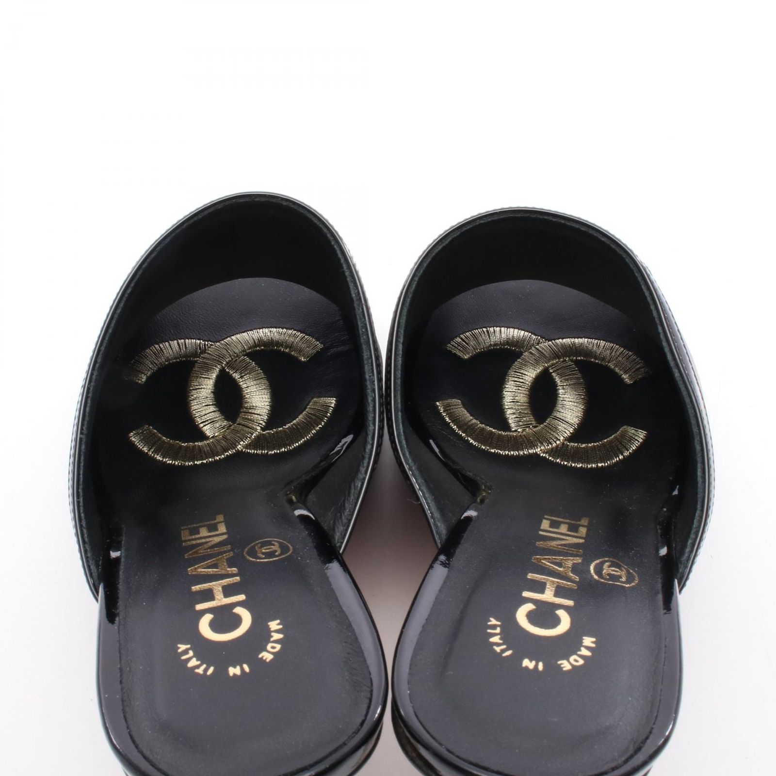 【限定タイムセール】 シャネル CHANEL サンダル パールヒール G33573 レザー パールヒール サンダル レディース Used A MAX90％オフ。