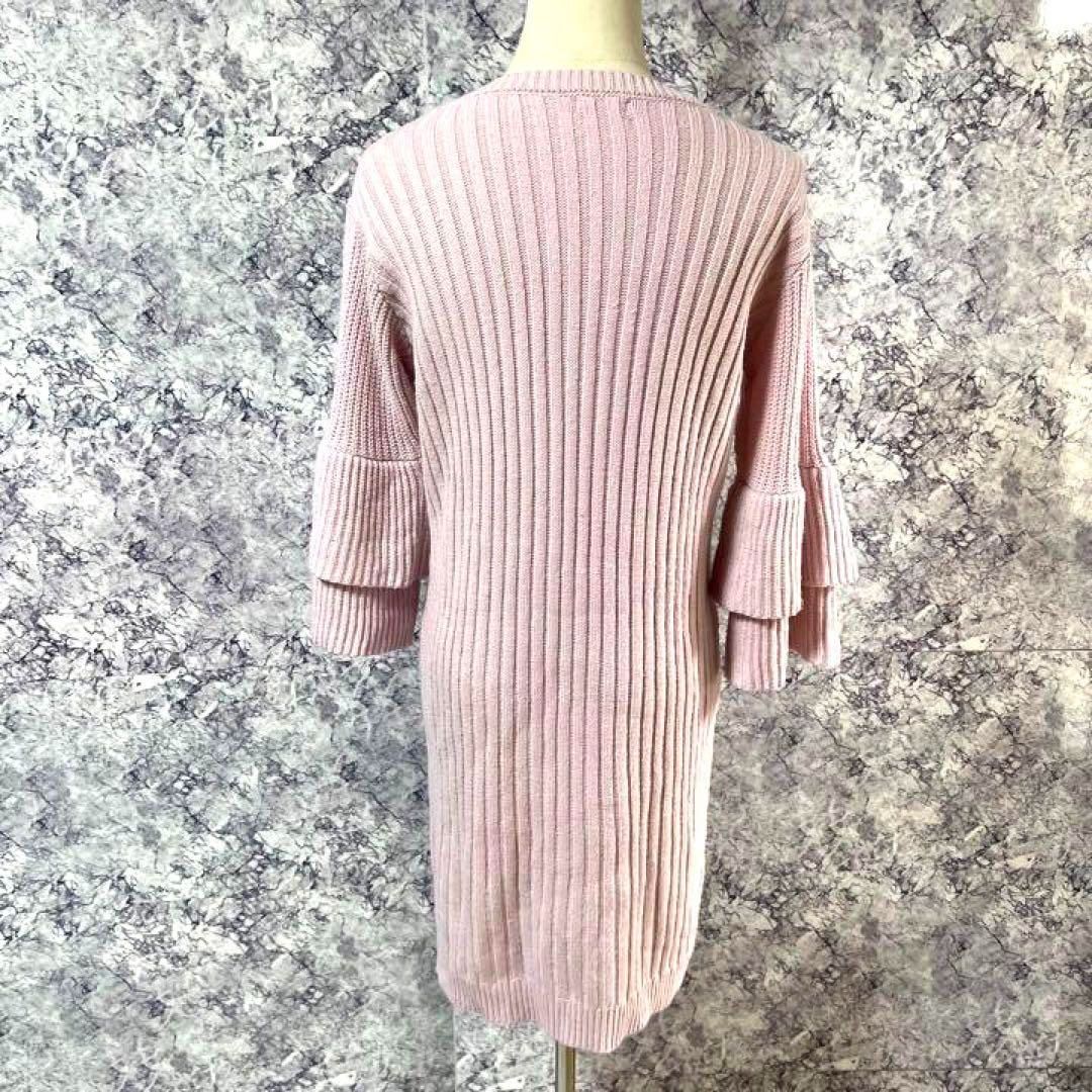 ChouChou ANGELINA ロングニット ピンク free 美品 - メルカリ