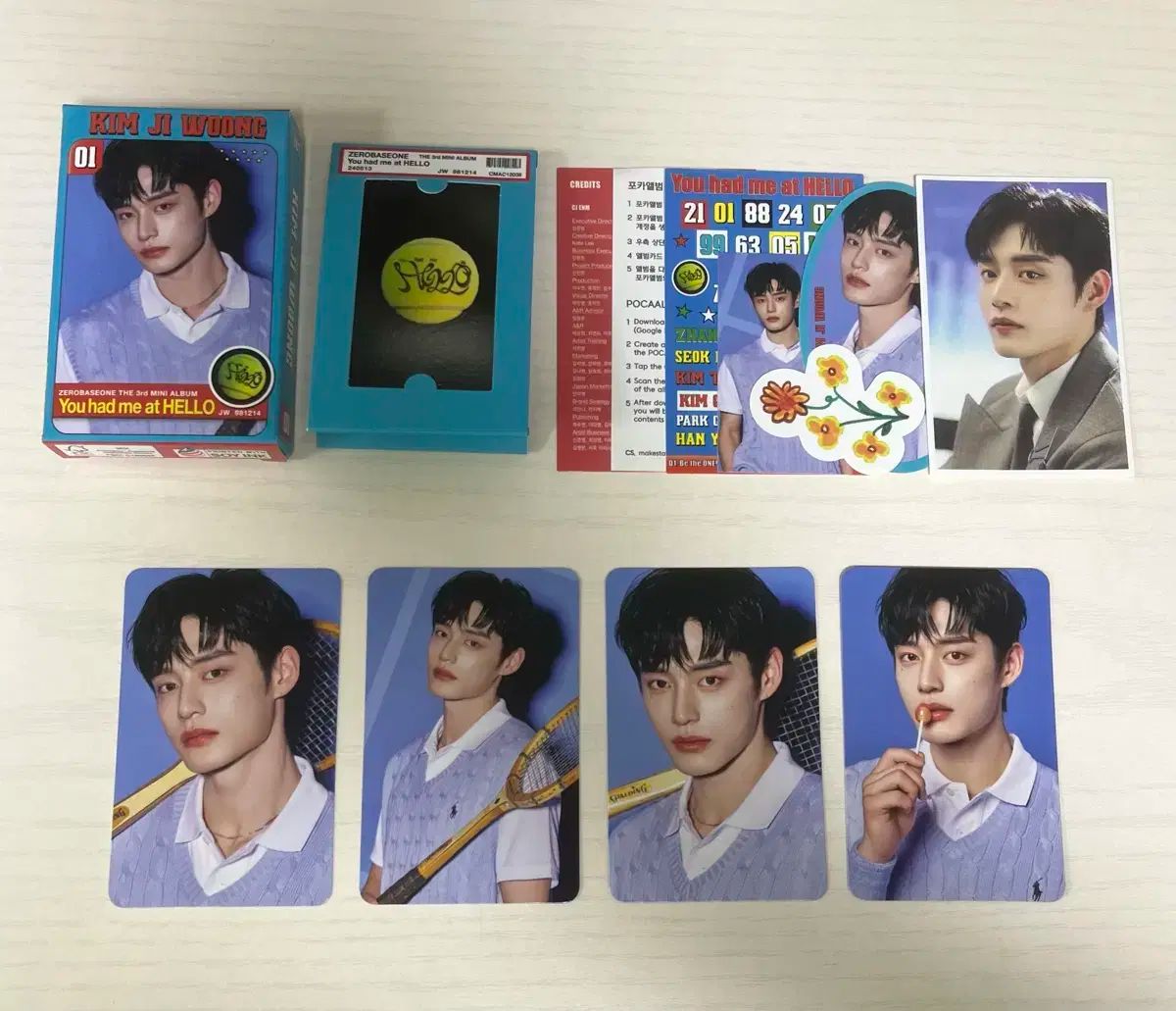 ZB1 アルバム付き トレカ 出品 ZB1 BLUE PARADISE ラキドロ トレカ 18