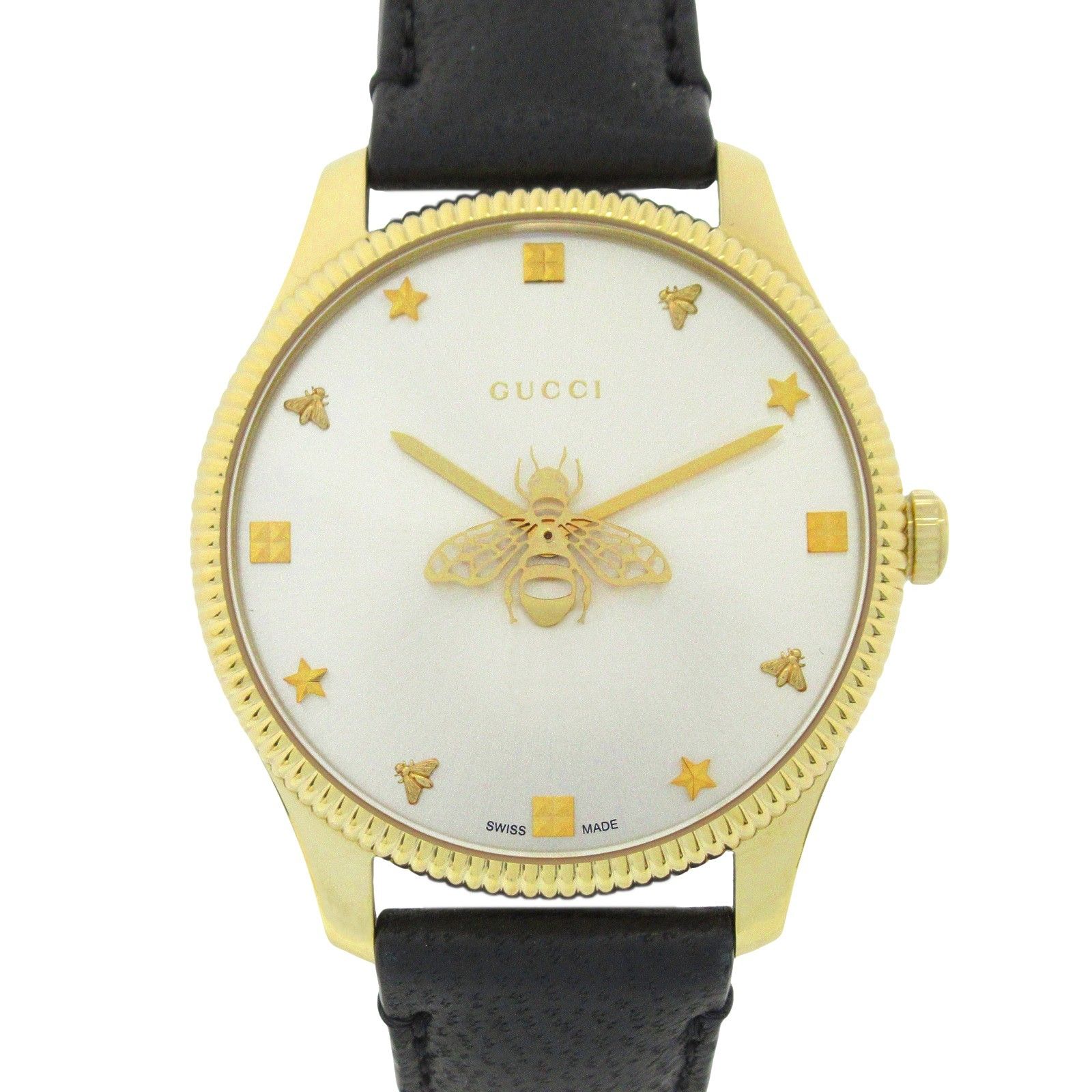 グッチ GUCCI 腕時計 Gタイムレス 126.4 シルバー GP（ゴールドメッキ