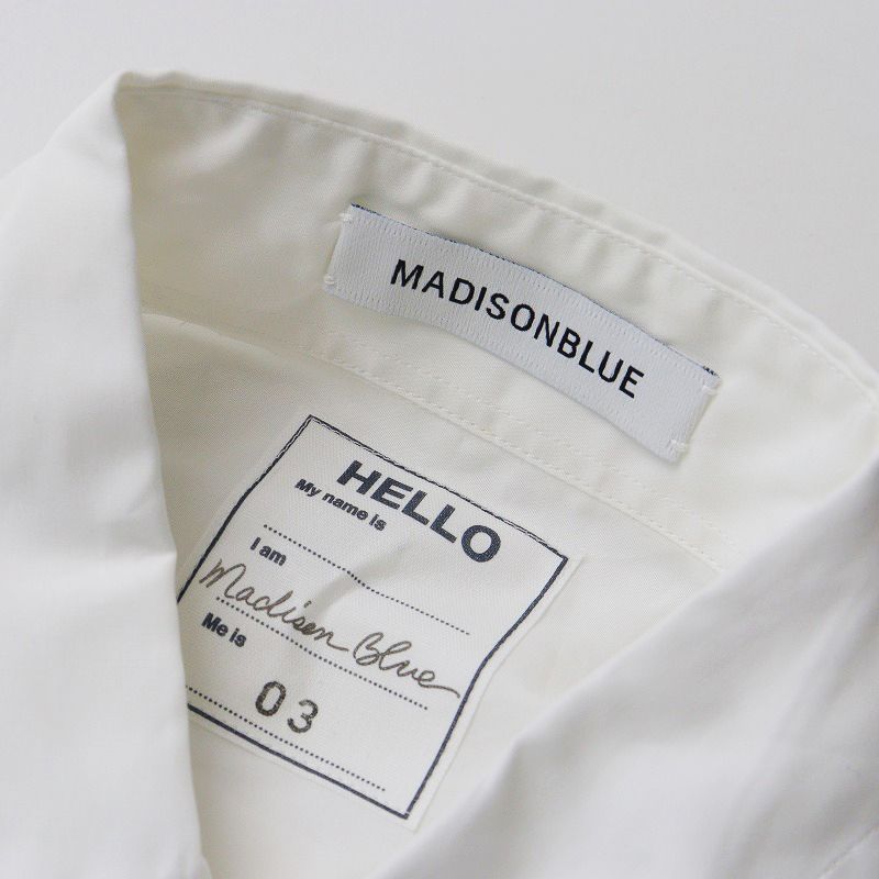 未使用 マディソンブルー MADISONBLUE MONSIEUR SHIRT ムッシュ