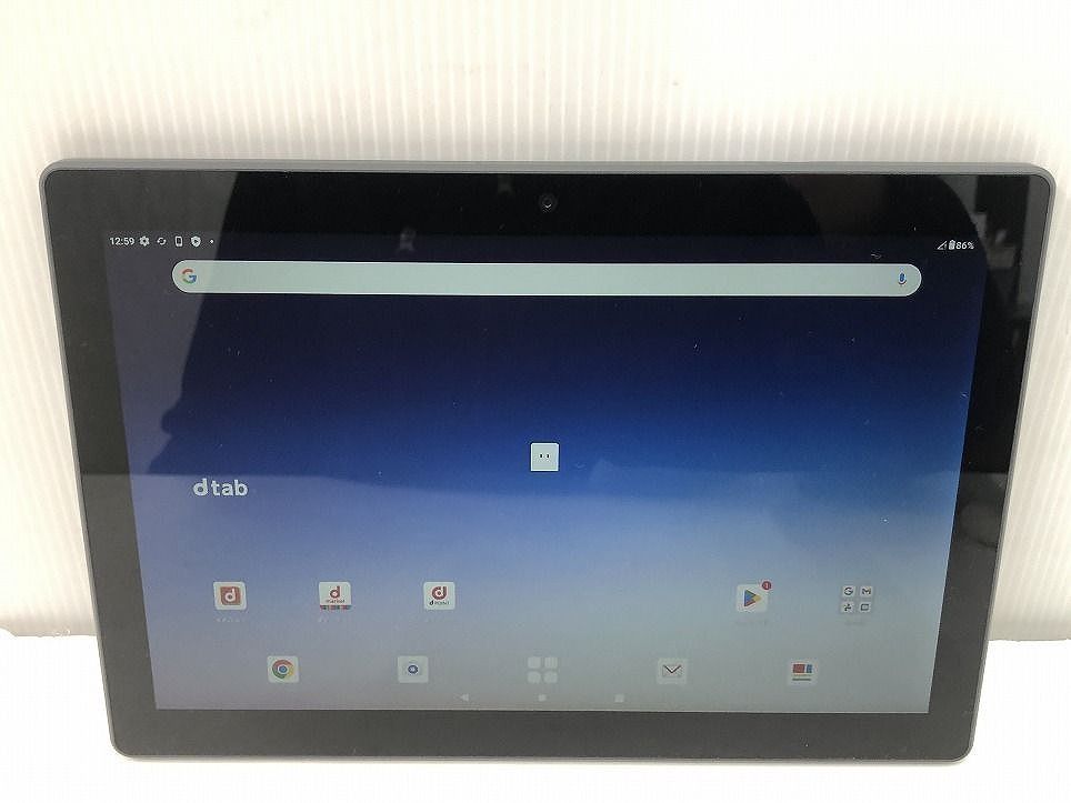 docomo ドコモ タブレット dtab d-51C チャコールグレー