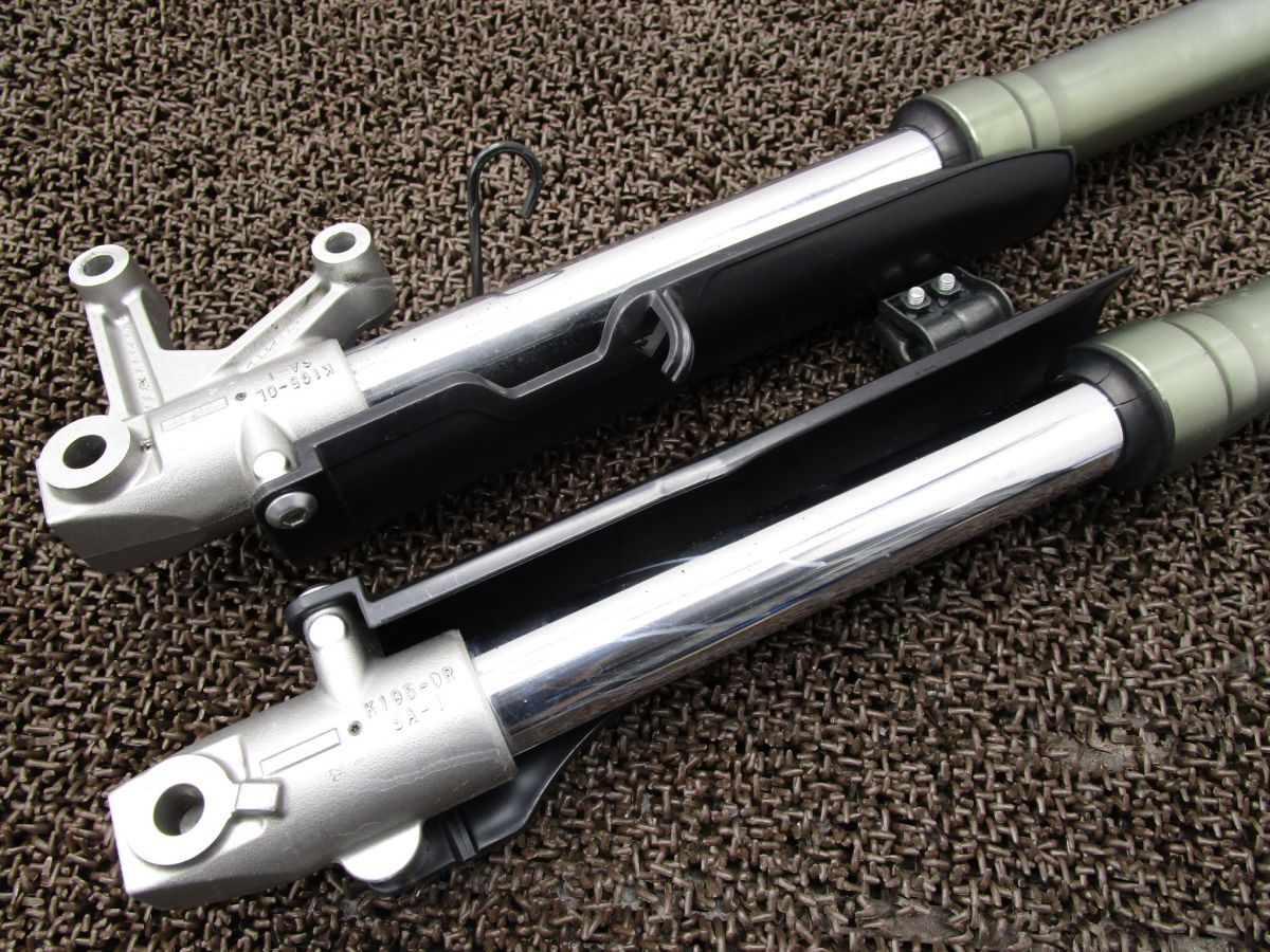 Dトラッカー125 倒立 フロントフォーク カバー □A5622 LX125D カワサキ LX125CE D-TRACKER 動画有 FI インジェクション