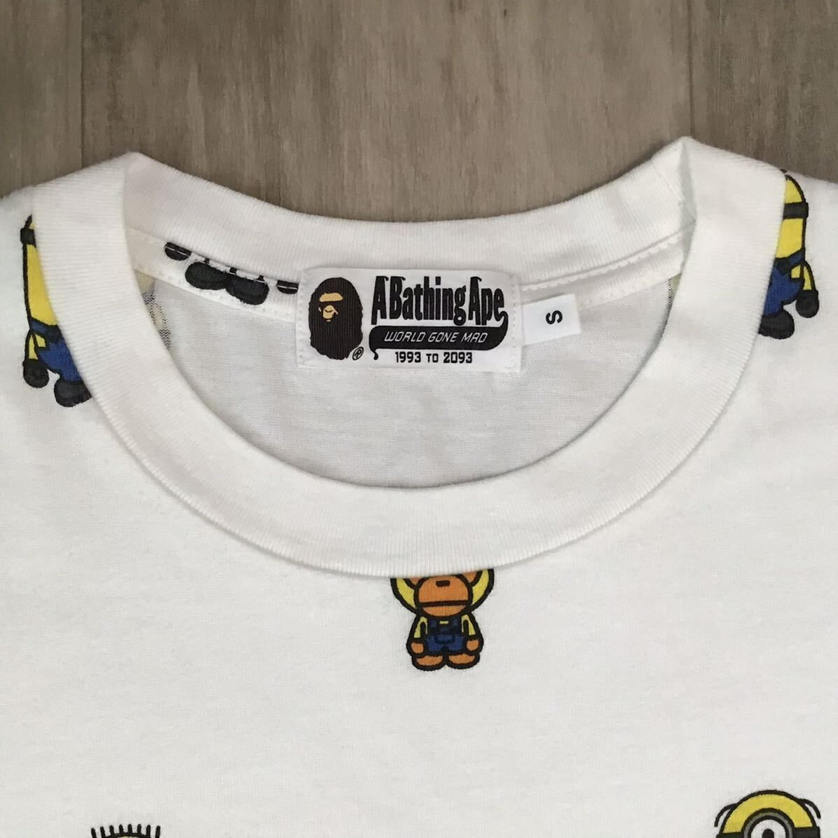 MINIONS × マイロ モノグラム Tシャツ Sサイズ a bathing ape