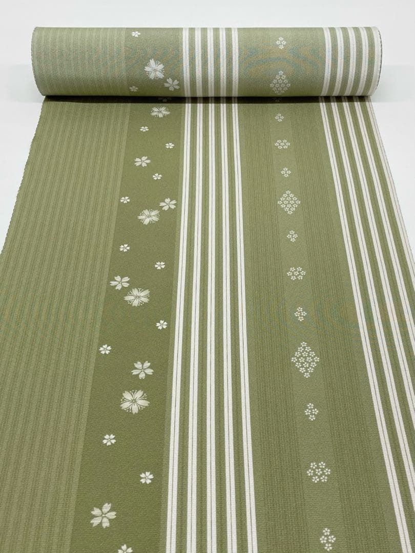 小紋 縦稿 桜 正絹 反物 - メルカリ