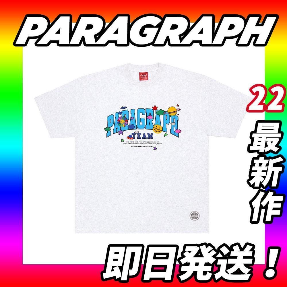 【即日発送】PARAGRAPH 新色カラフルハッピースマイル Tシャツ メランジ