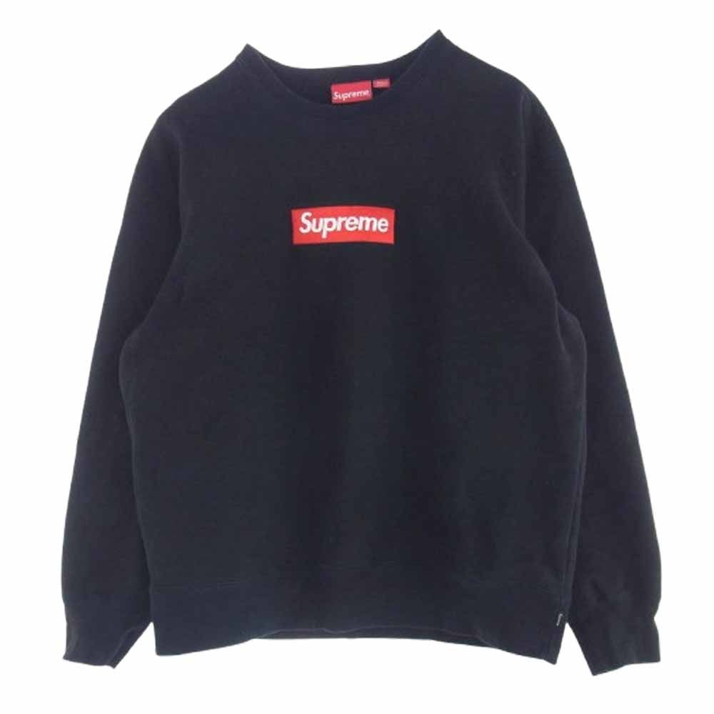 Supreme シュプリーム 22AW Box Logo Crewneck ボックス ロゴ クルーネック ブラック系 L