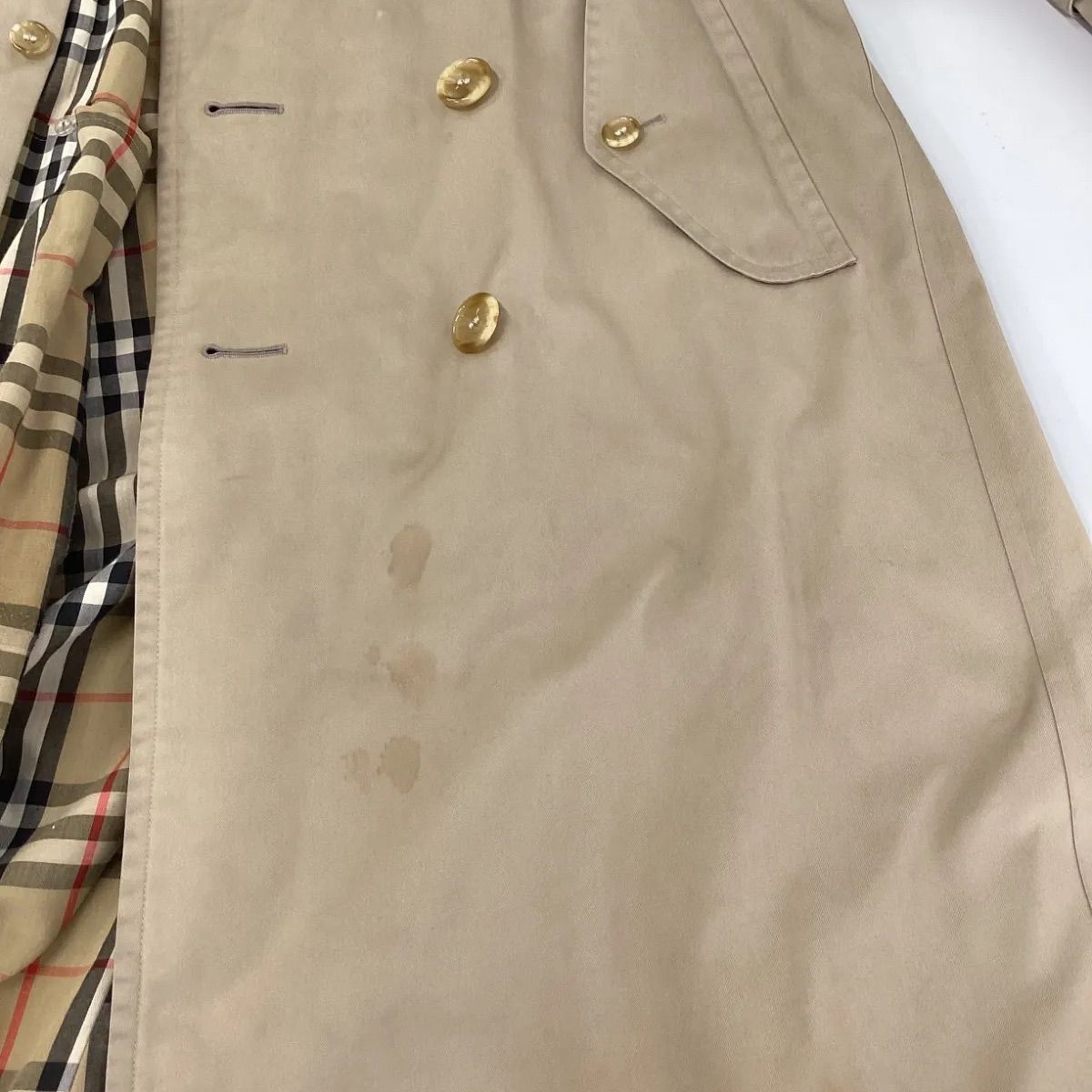 Burberrys バーバリーズ トレンチコート ノバチェック 英国製 ベージュ BURBERRY（バーバリー） 良品 英国製 裏地ノバチェック柄 トレンチ