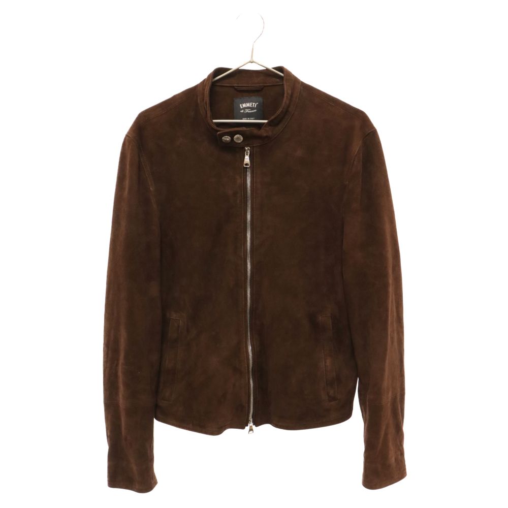 エンメティ ゴートスキン JURI GOAT SKIN SUEDE シングル ライダース 