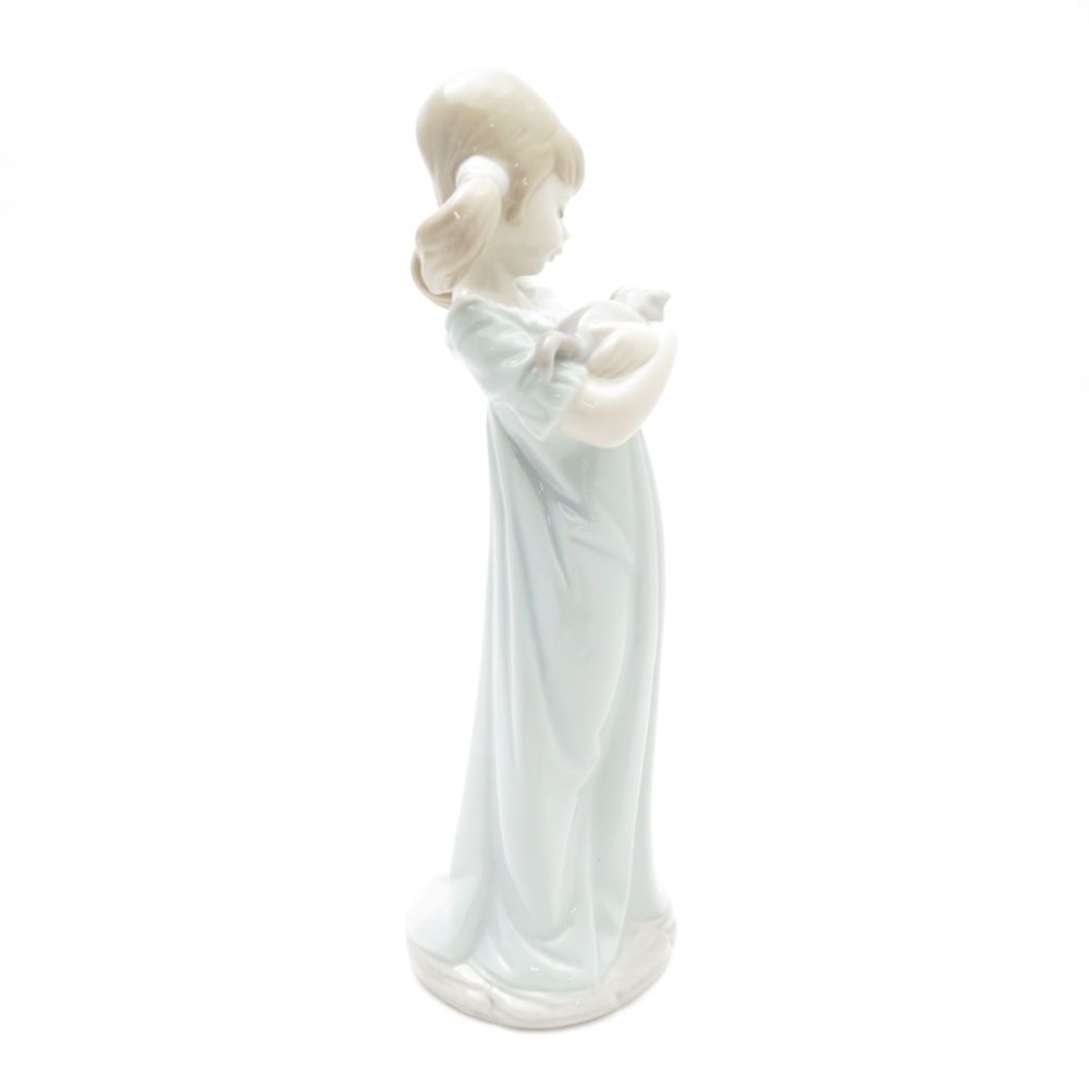リヤドロ　私のことも忘れないで　5743　LLADRO　少女　猫 LLADRO リヤドロ 私のことも忘れないで 少女 猫 ネコ 置物