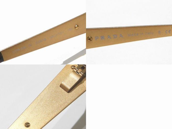 未使用 PRADA プラダ 眼鏡フレーム ◇ VPR09L-N フルリム ゴールド  