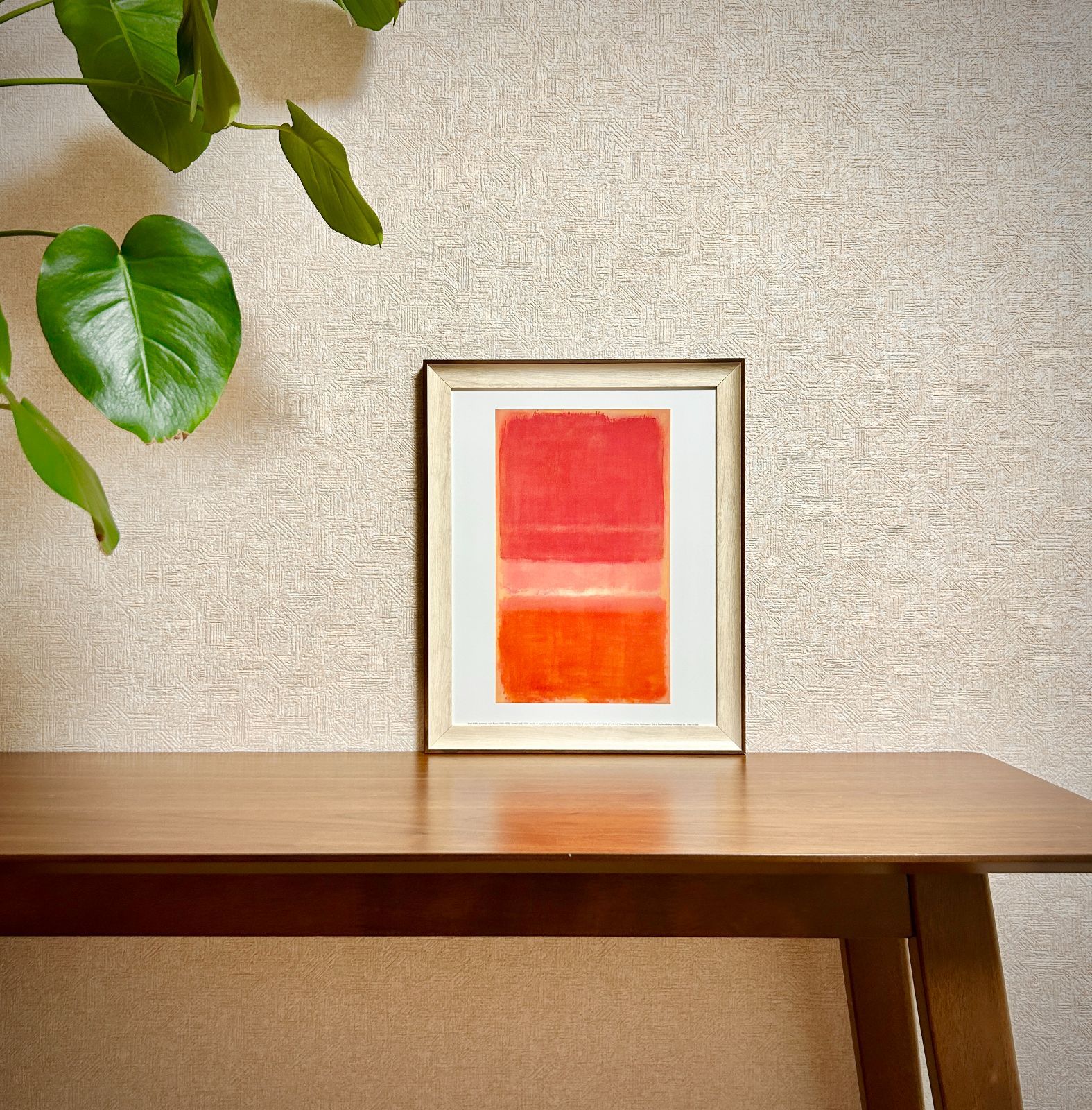 額装済/Ohne Titel 1956（マーク ロスコ）/アートポスター 新品☆額縁付アートポスター☆マーク・ロスコ☆Mark Rothko