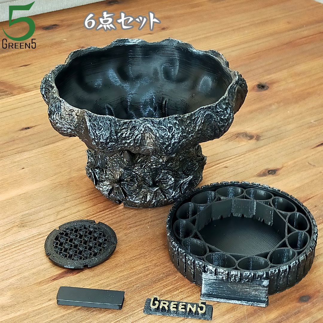 3Dプリンター鉢 3Dプリント鉢 作家鉢 5号鉢 ボウル型 prism005.1 04bc549a8f883ac4e9ba7cd0d02c28