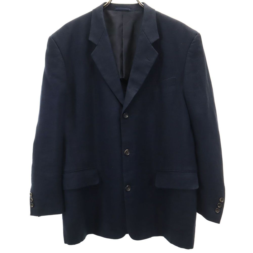 コムデギャルソンオム 1997年 90s 日本製 リネン オールド テーラードジャケット M ネイビー COMME des GARCONS HOMME ブレザー メンズ コムデギャルソンオム 1997年 90s 日本製 リネン オールド テーラード