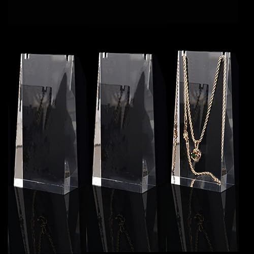 全透明 Lサイズ seimeinoki ネックレススタンド アクリル製 3個入 Lサイズ クリア ネックレス 展示用 撮影用 スタンド アクセサリースタンド ネックレス 収納 ディスプレイスタンド ネックレス 展示台 アクセサリー 展示台 店舗販売 商品撮影