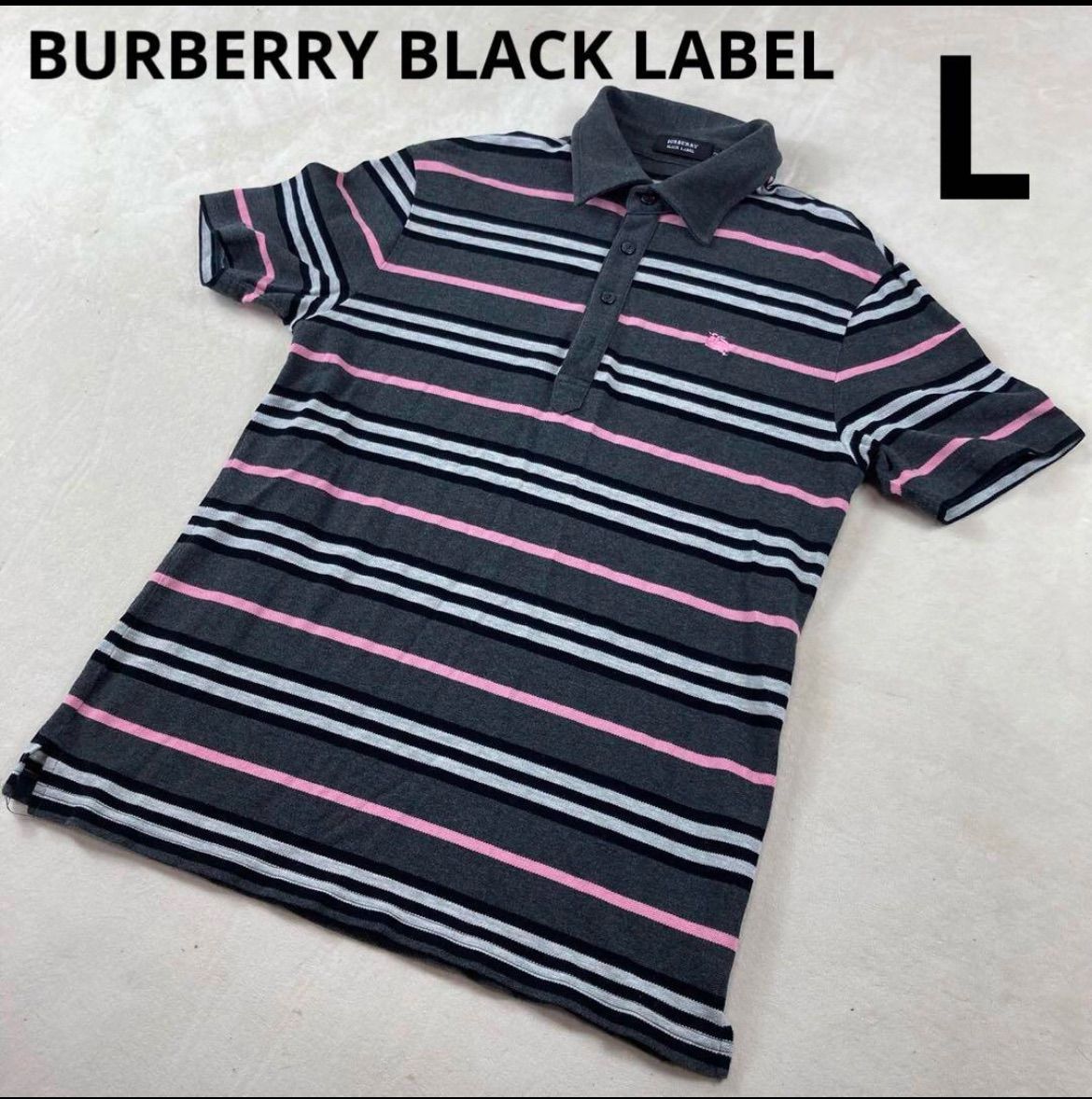 【新品同様】BURBERRY BLACK LABEL ポロシャツ ２ 美品 M 中古・古着通販】BURBERRY BLACK LABEL (バーバリーブラック