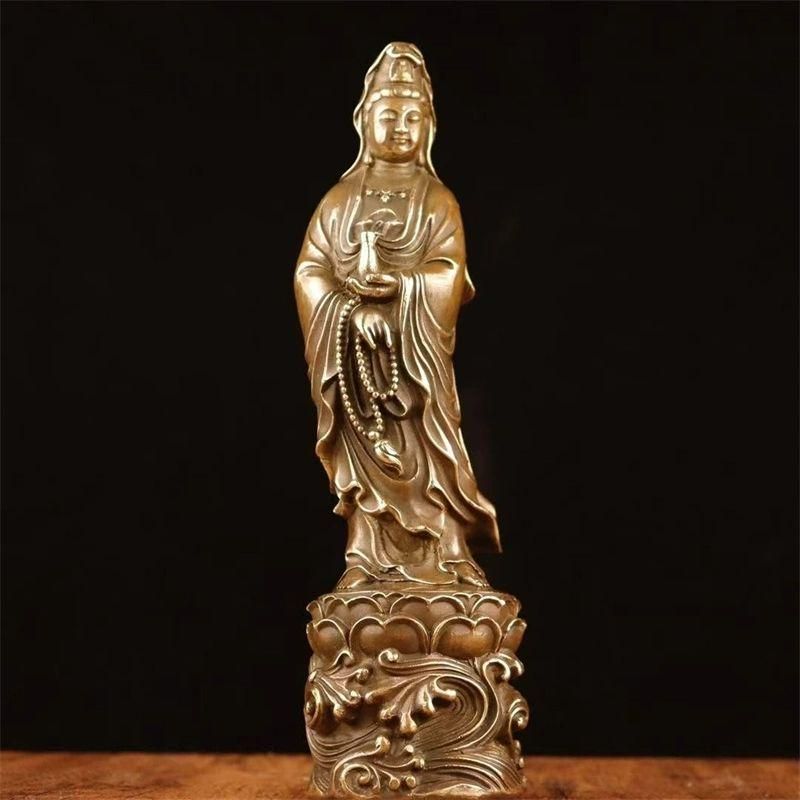 仏教美術 仏像 観音菩薩 自在観音家 仏堂 供養 銅製品 工芸品 置物 仏教美術 仏像 観音菩薩 自在観音家 仏堂 供養 銅製品 工芸品