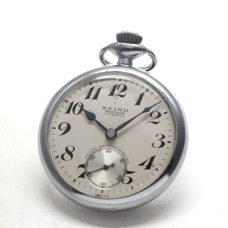 19セイコー プレシジョン 懐中時計  /1099　中支/ 15石　/　絶版時計 / 19seiko-1249