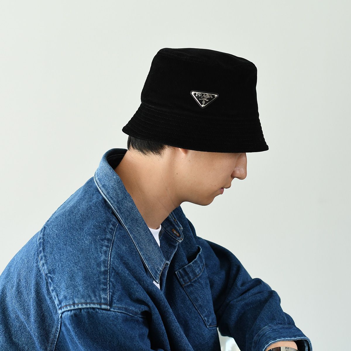新作PRADA コーデュロイ バケットハット 新作PRADA コーデュロイ バケットハット